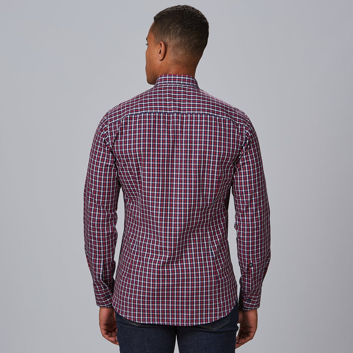 CAMISA HOMBRE SLIM FIT CUADROS FAUSTO