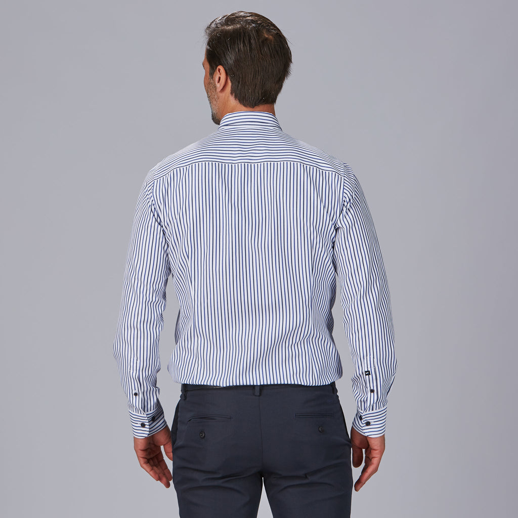 CAMISA HOMBRE RAYAS BICOLOR SLIM FIT ALESSANDRO