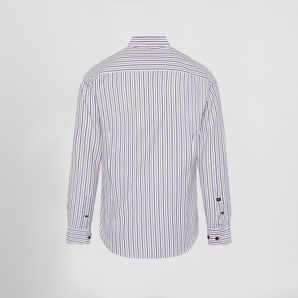CAMISA HOMBRE RAYAS BICOLOR SLIM FIT ALESSANDRO