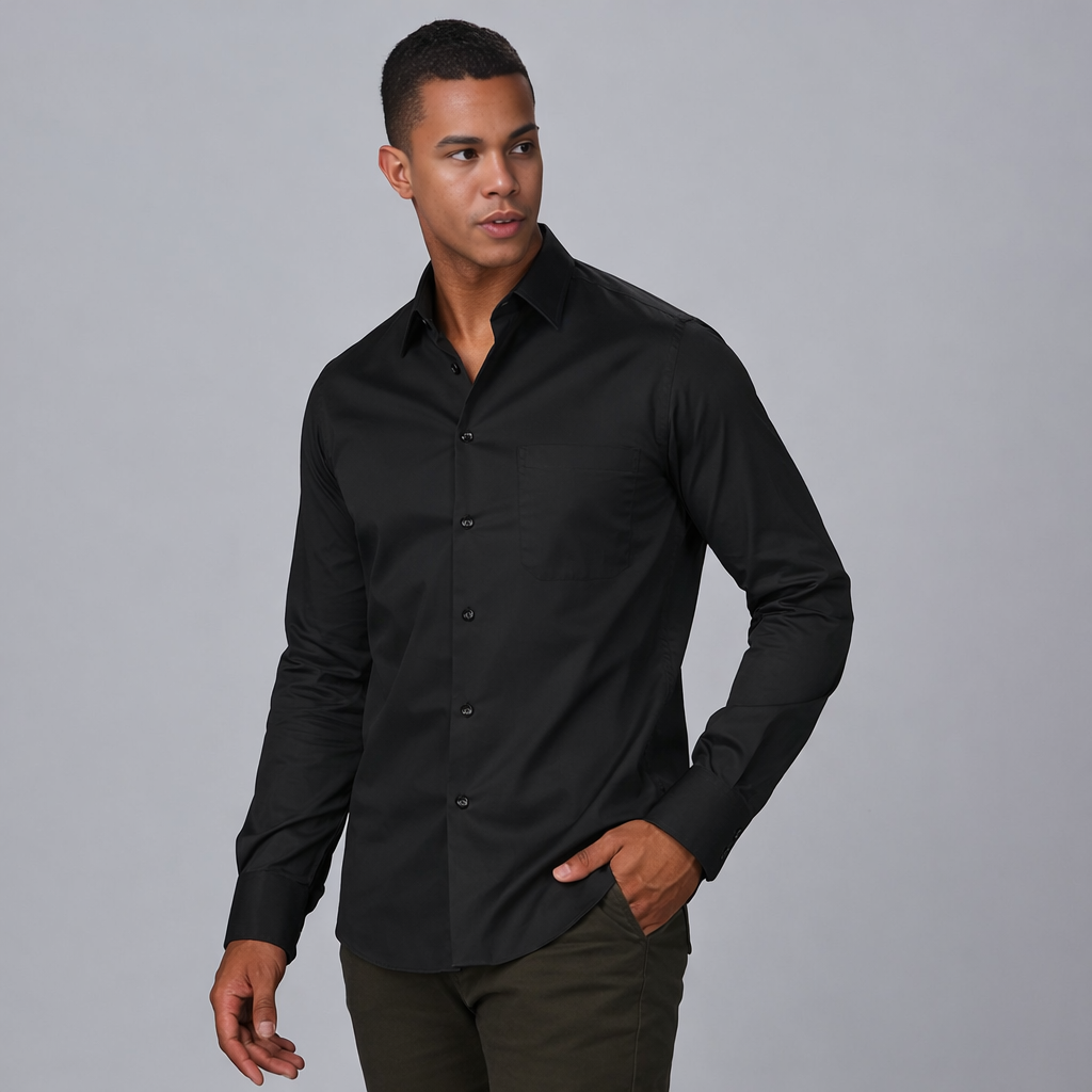 CAMISA HOMBRE 1 BOLSILLO M/LARGA