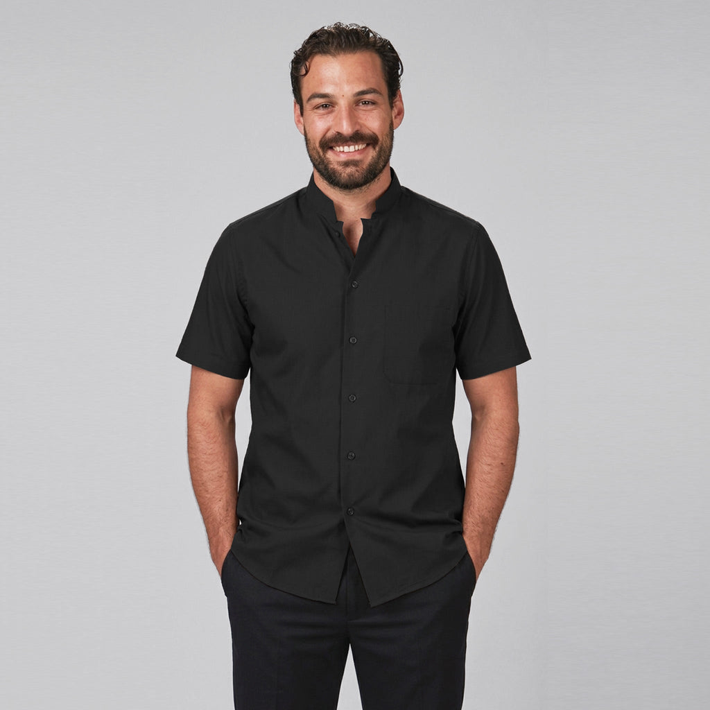 CAMISA HOMBRE CUELLO MAO M/CORTA