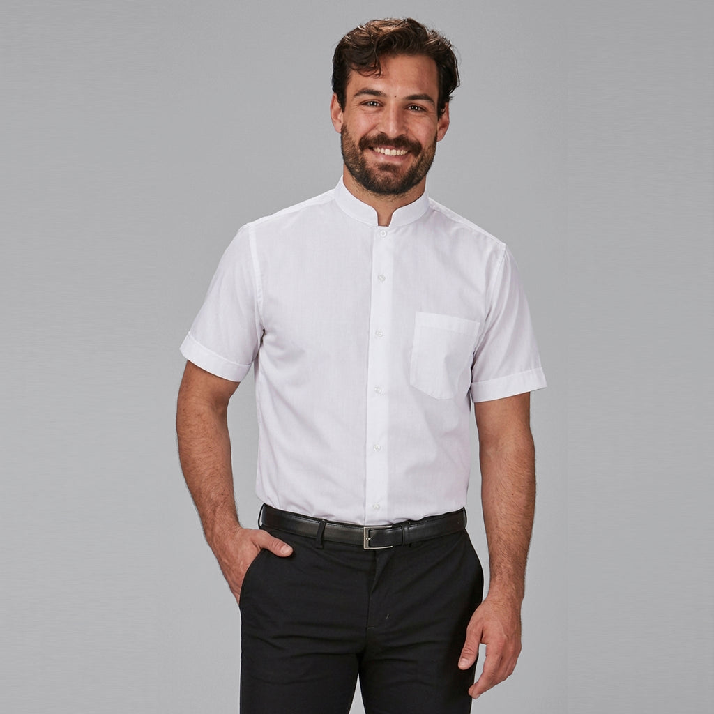 CAMISA HOMBRE CUELLO MAO M/CORTA