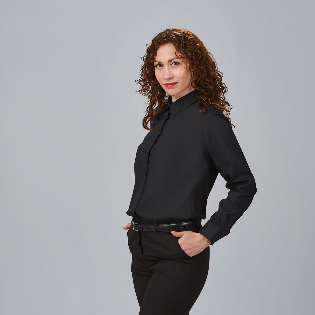 CAMISA MUJER M/L POP.