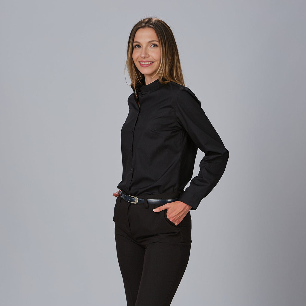 CAMISA MUJER M/L C/MAO POP.