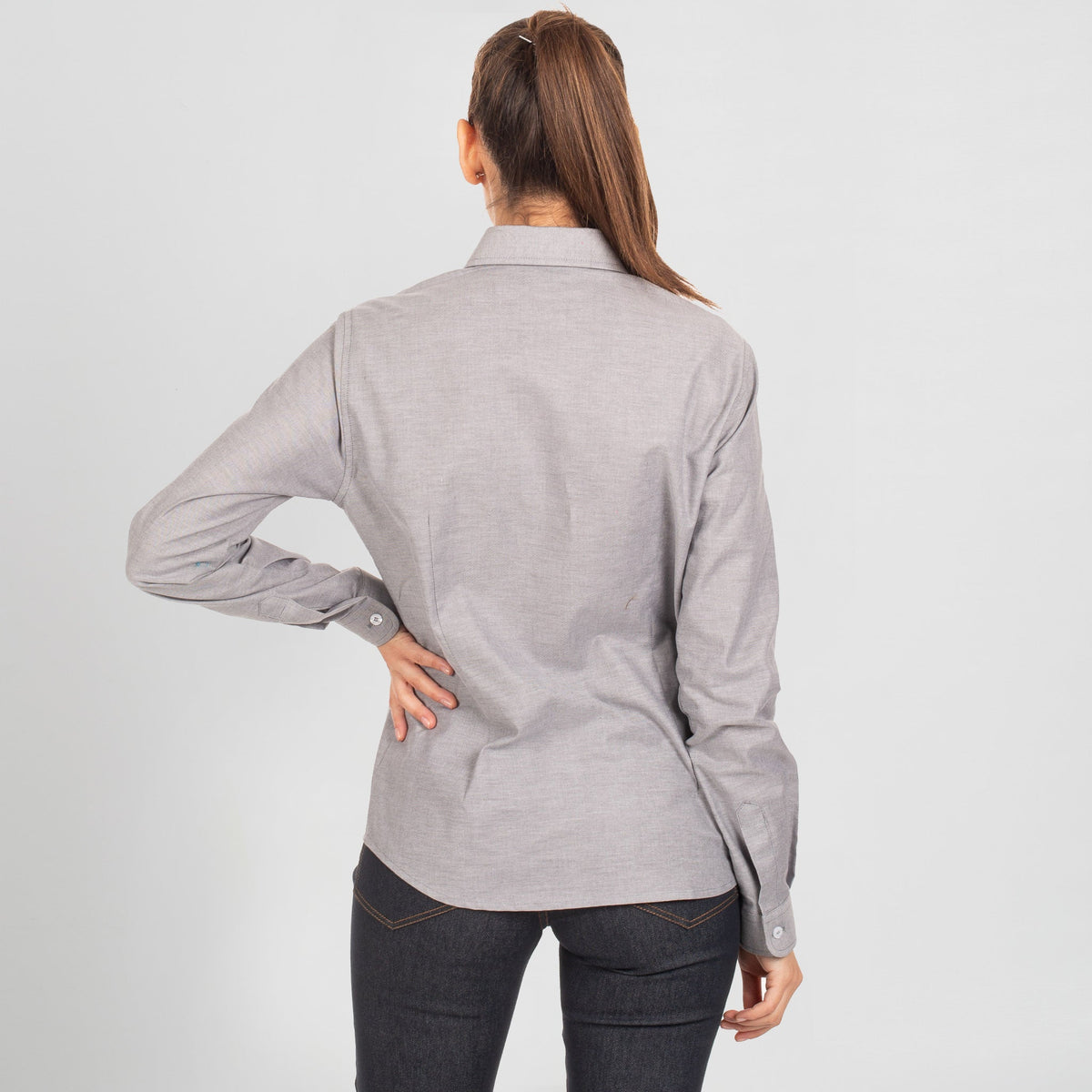 CAMISA MUJER M/L OXFORD