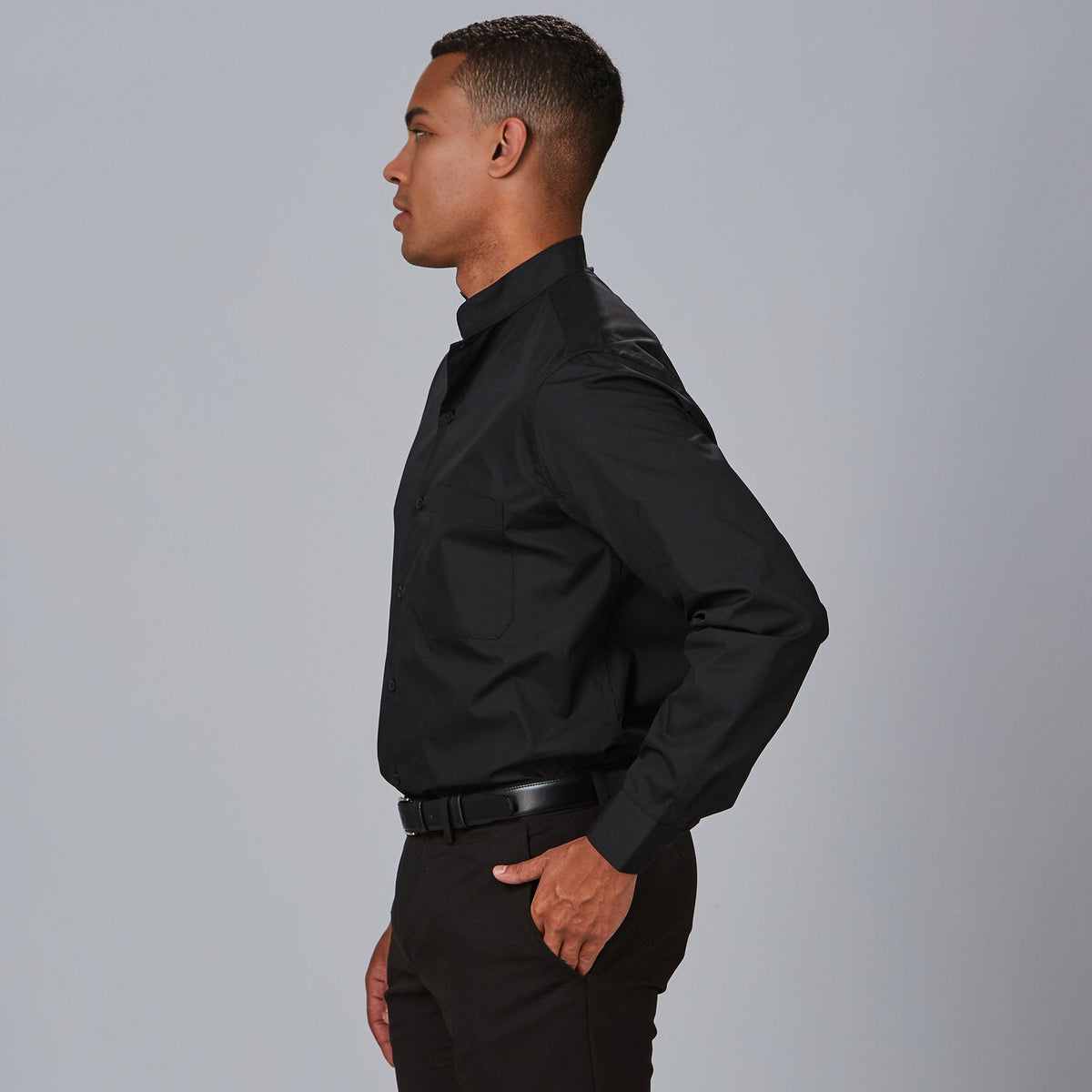 CAMISA HOMBRE M/L C/MAO POP.
