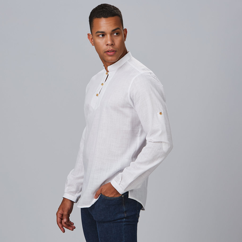 CAMISA HOMBRE DANTE SLIM FIT FALSO LINO