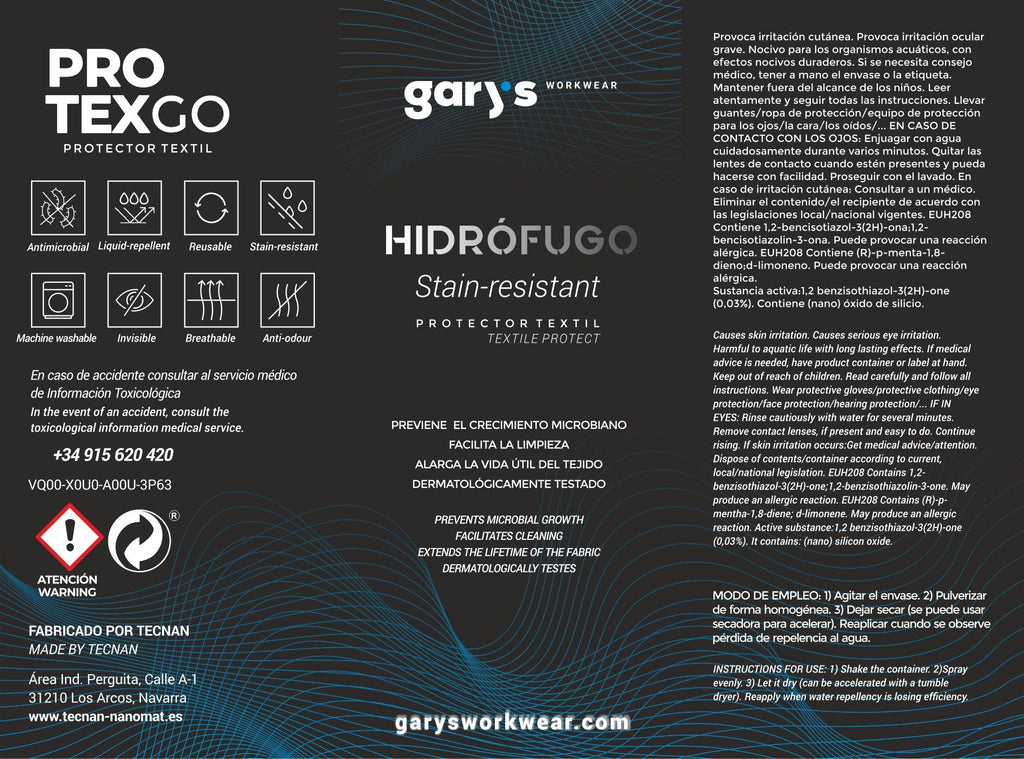 PROTECTOR TEXTIL HIDROFUGO