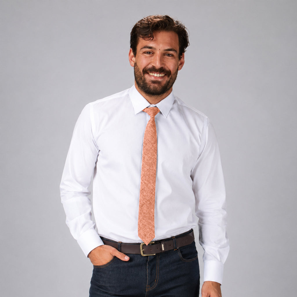 CORBATA CON NUDO DE PALA ESTRECHA
