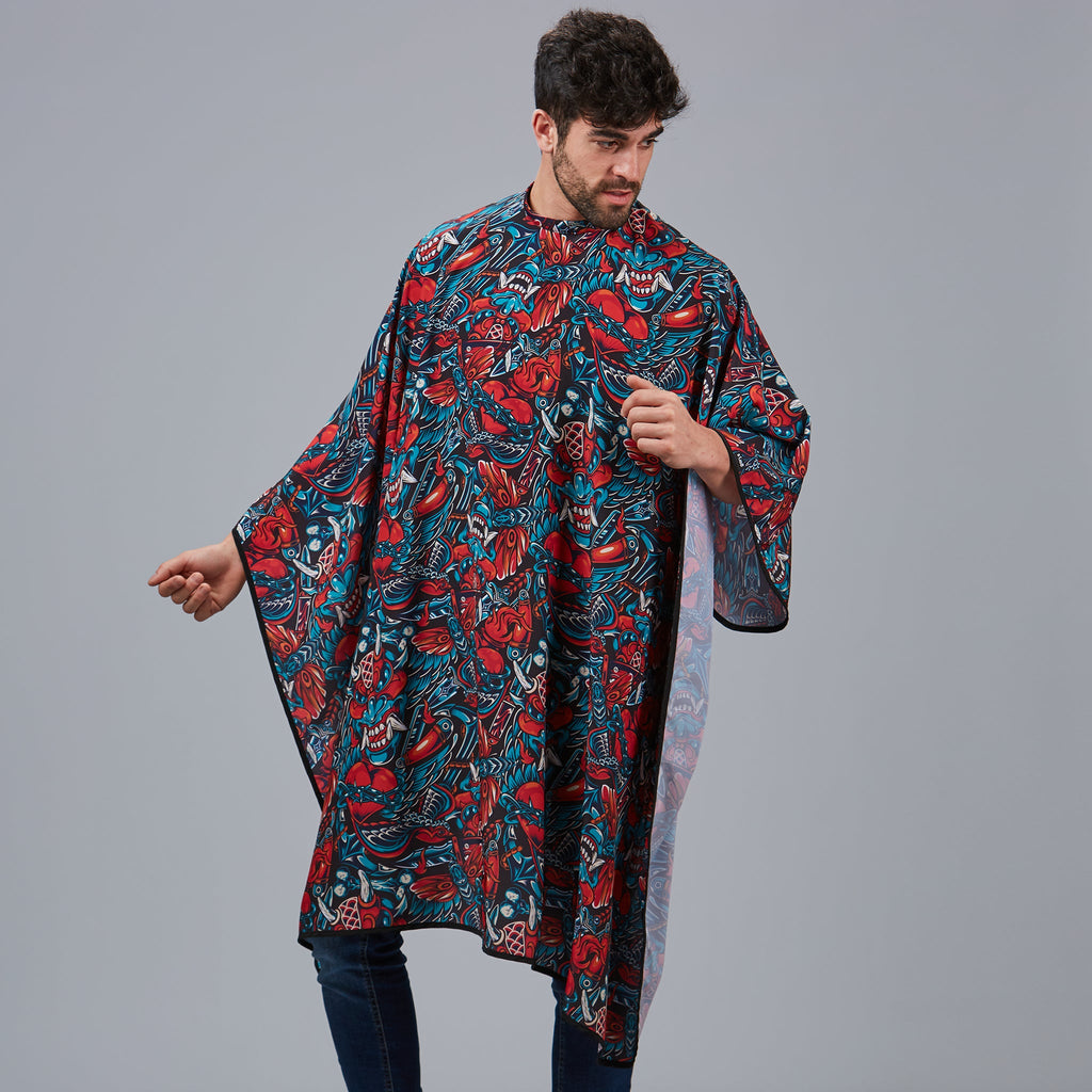 CAPA DE PELUQUERIA ESTAMPADA