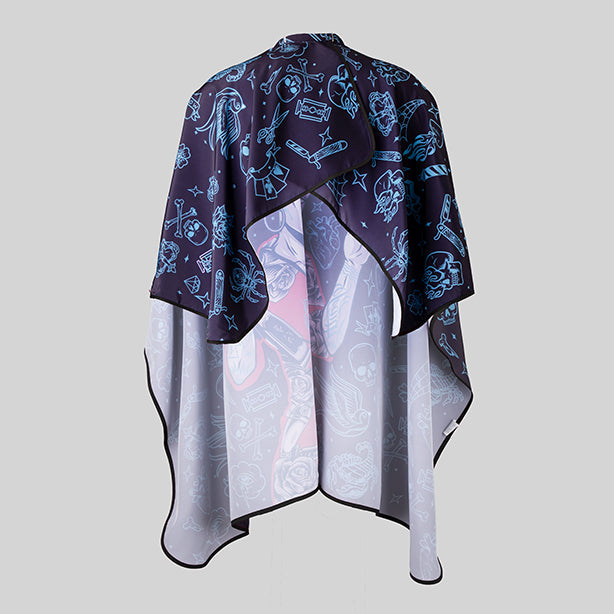 CAPA DE PELUQUERIA ESTAMPADA