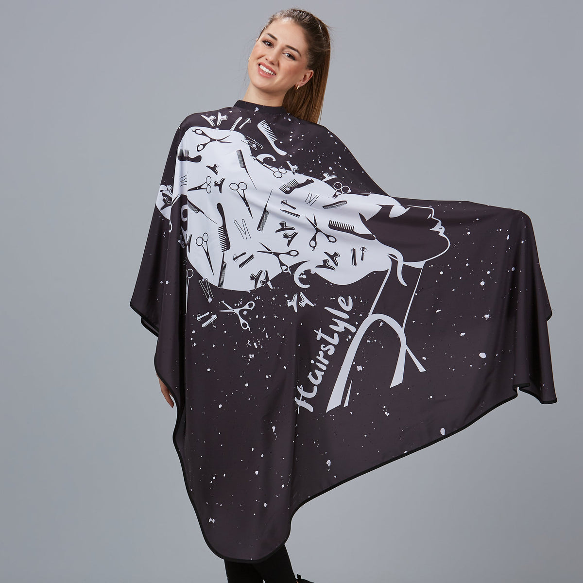 CAPA DE PELUQUERIA ESTAMPADA