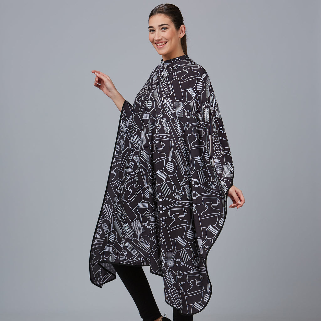 CAPA DE PELUQUERIA ESTAMPADA