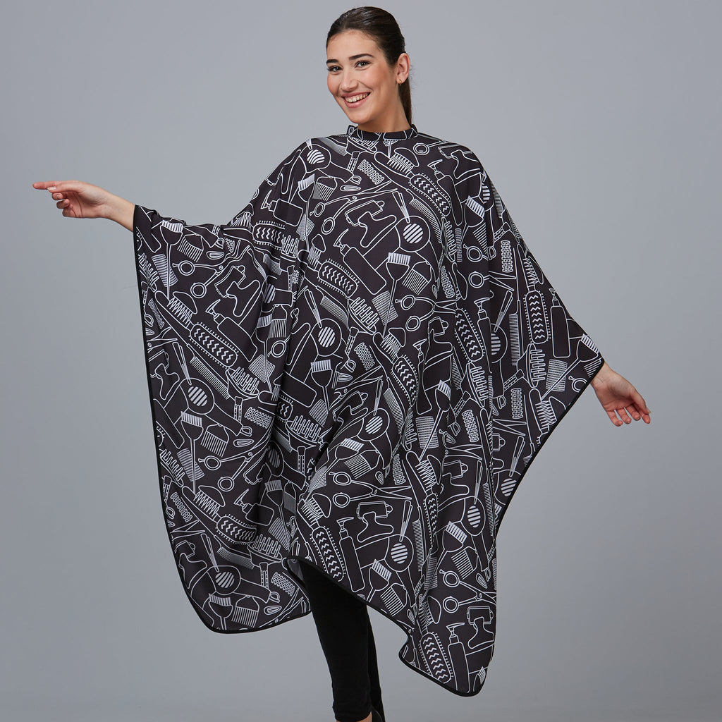 CAPA DE PELUQUERIA ESTAMPADA