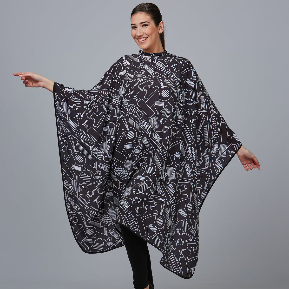 CAPA DE PELUQUERIA ESTAMPADA