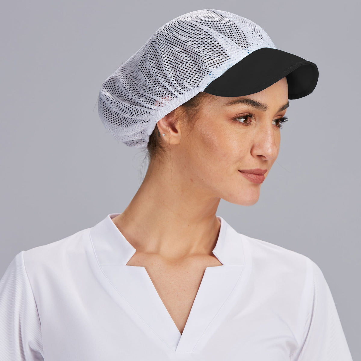 GORRA UNISEX REJILLA VISERA COLOR (PAQ. 10 UNID)
