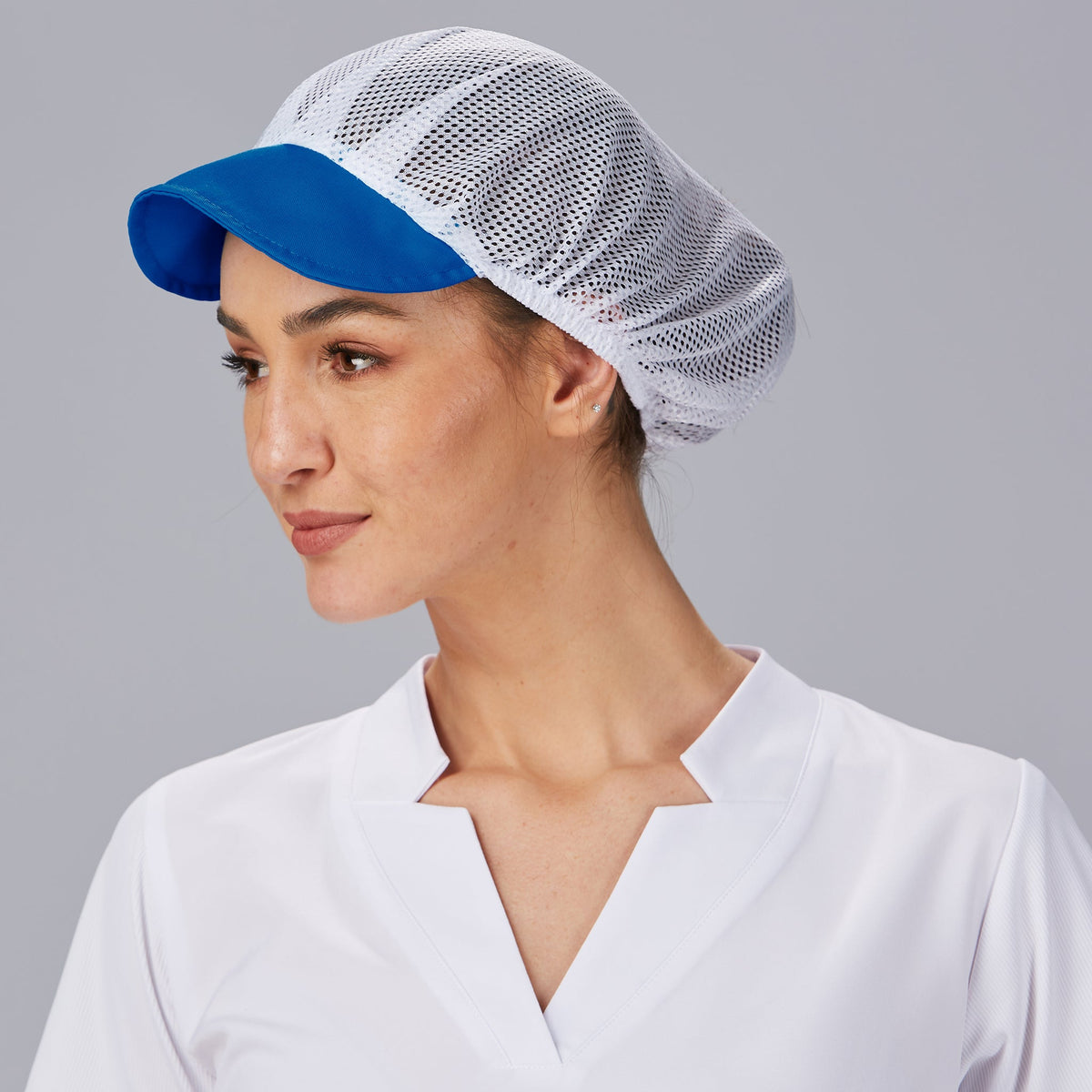GORRA UNISEX REJILLA VISERA COLOR (PAQ. 10 UNID)