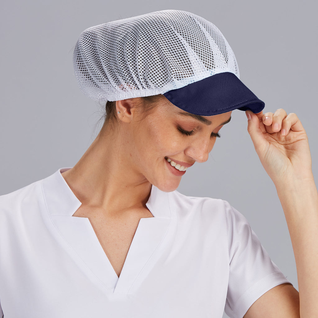 GORRA UNISEX REJILLA VISERA COLOR (PAQ. 10 UNID)