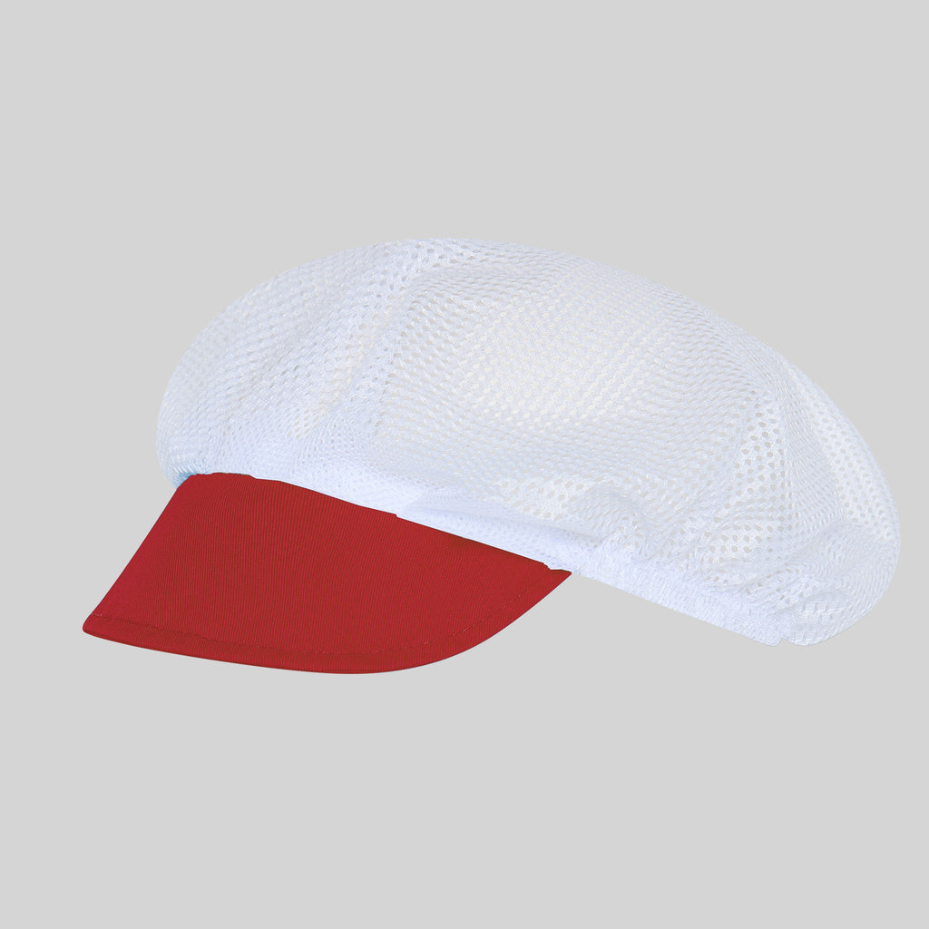 GORRA UNISEX REJILLA VISERA COLOR (PAQ. 10 UNID)
