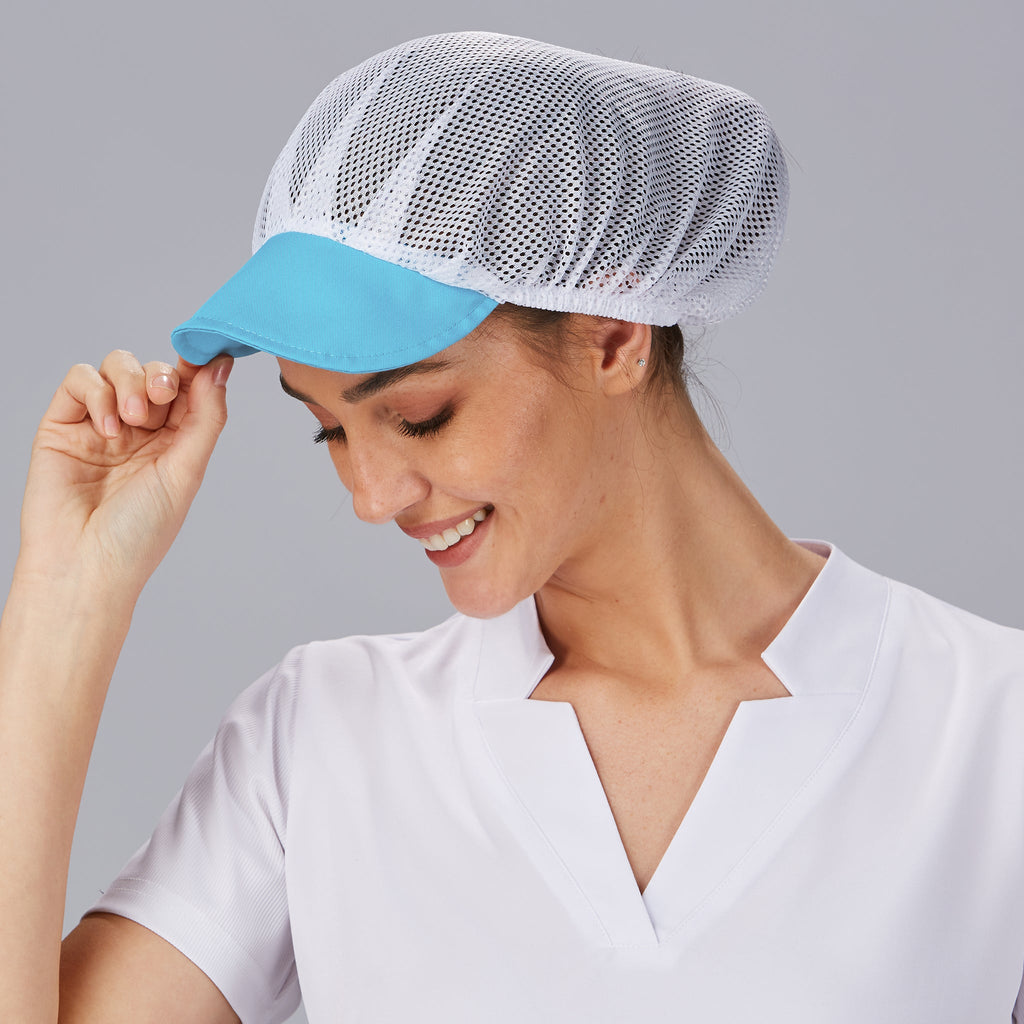 GORRA UNISEX REJILLA VISERA COLOR (PAQ. 10 UNID)