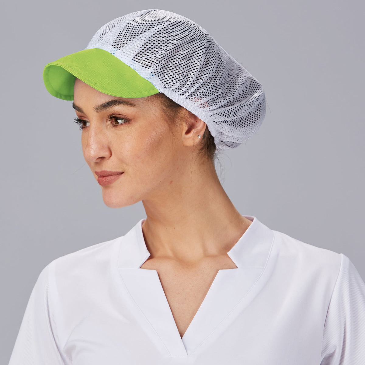 GORRA UNISEX REJILLA VISERA COLOR (PAQ. 10 UNID)