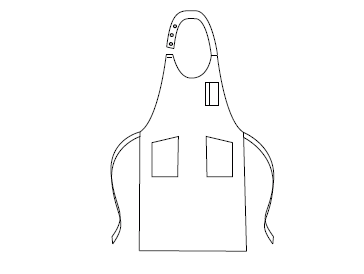 DELANTAL SOMMELIER 110X85 CM