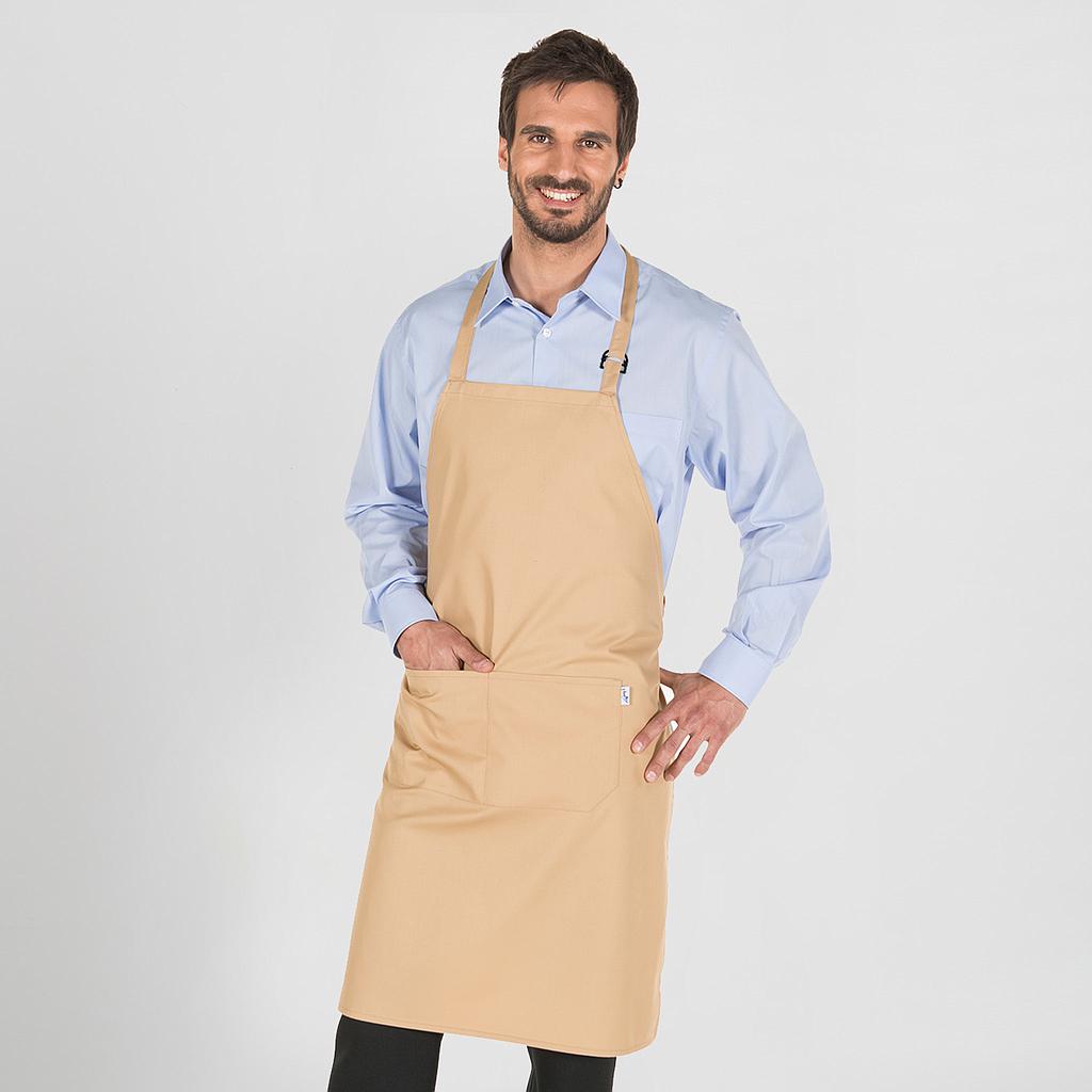 DELANTAL CON PETO Y BOLSILLO 90x75 CM SARGA