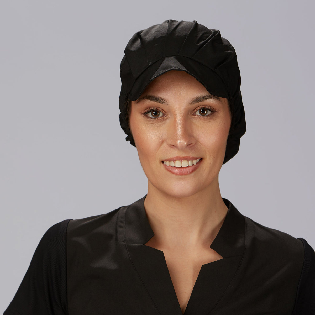GORRA UNISEX POPELIN NEGRO (PAQ. 10 UNDS)