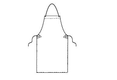DELANTAL CON PETO PVC/ALGODON 90X70 CM (SKAY)
