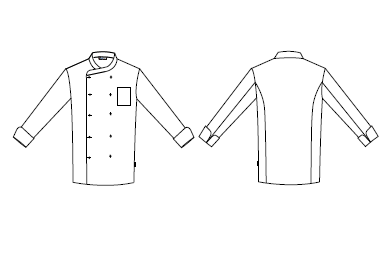 CHAQUETA COCINA UNISEX NAPOLES ANTIMANCHAS (TEFLON) M/L