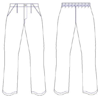 PANTALON COCINA UNISEX RAYA Nº  211