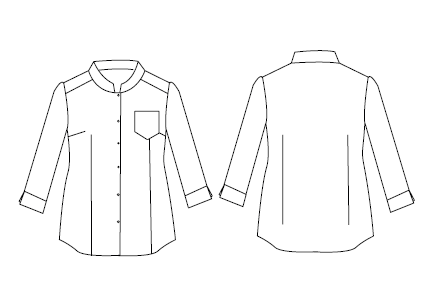 BLUSA MUJER C/MAO MANGA 3/4 ALGODON ELASTICO