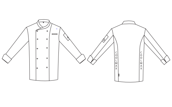 CHAQUETA COCINA HOMBRE CRONOS