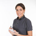 POLO GRIS MUJER M/C C/CAMISERO