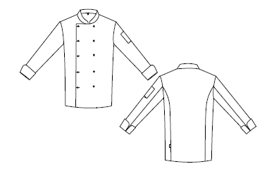 CHAQUETA COCINERO INFANTIL COLOR