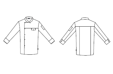 CHAQUETA COCINA UNISEX CASAL