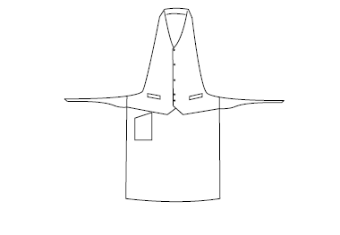 DELANTAL CON CHALECO 77X74 CM