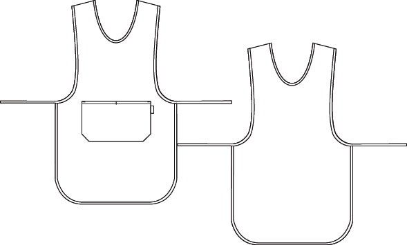 CASULLA CON BOLSILLO SARGA POLIESTER REVERSIBLE