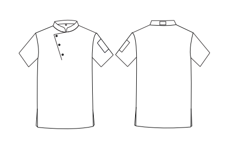 CHAQUETA COCINA UNISEX TANATOS