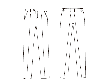 PANTALON HOMBRE SIN PINZAS SLIM FIT TECNO
