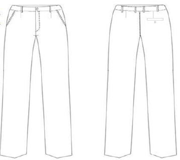 PANTALON CAMARERO CON PINZA