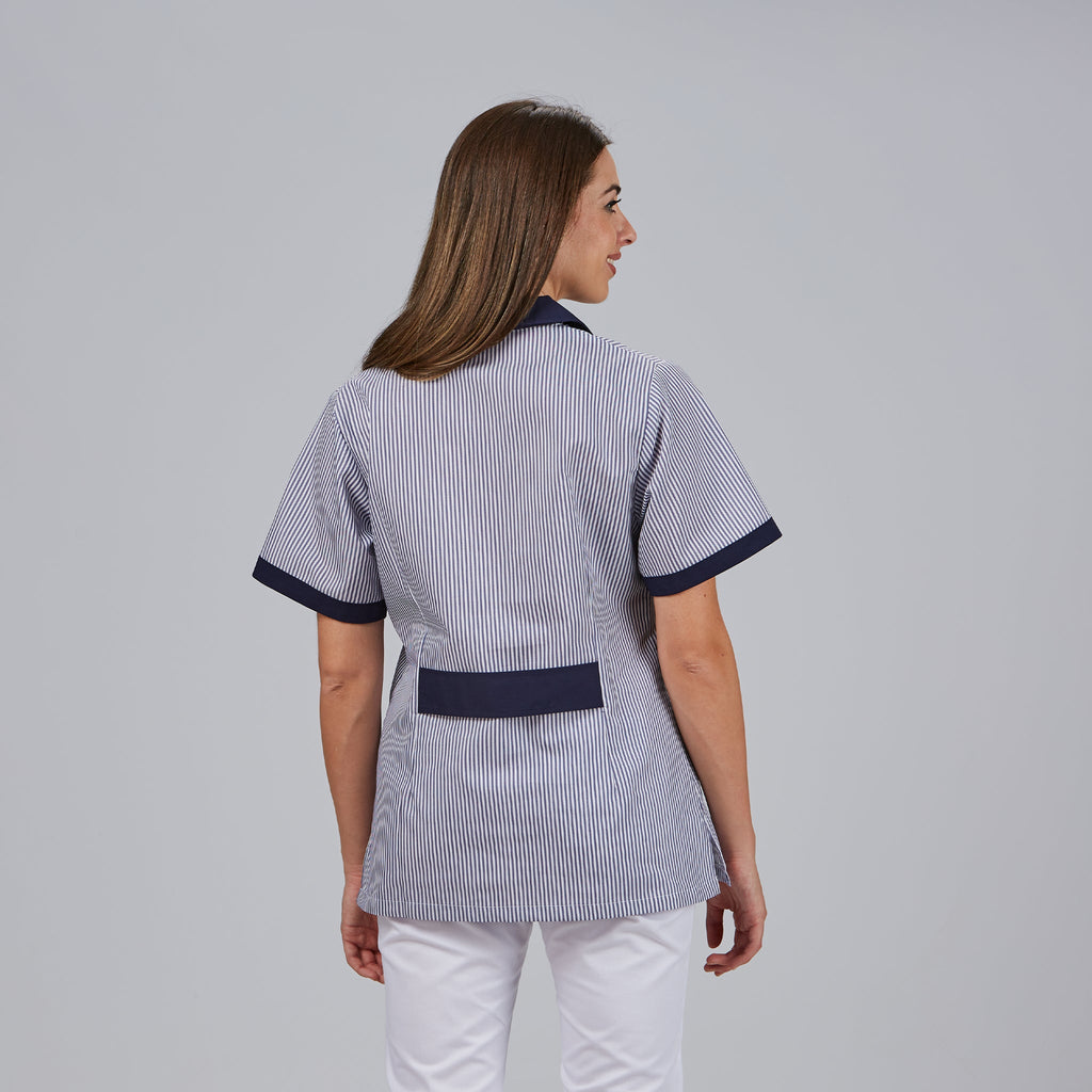 BATA MUJER CORTA VICHY M/C COMBINADA