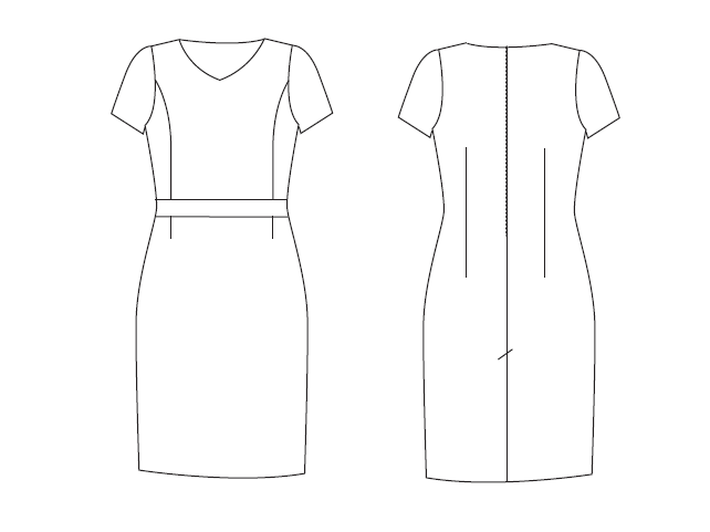 VESTIDO M. CORTA TRIVIAL