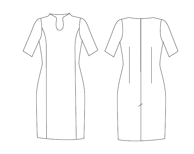 VESTIDO MANGA 3/4 TRIVIAL