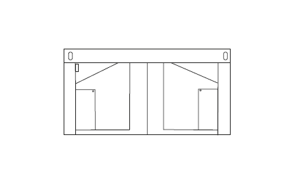 DELANTAL CORTO SAHARA 30X55 CM (tiras aparte ref.330500)
