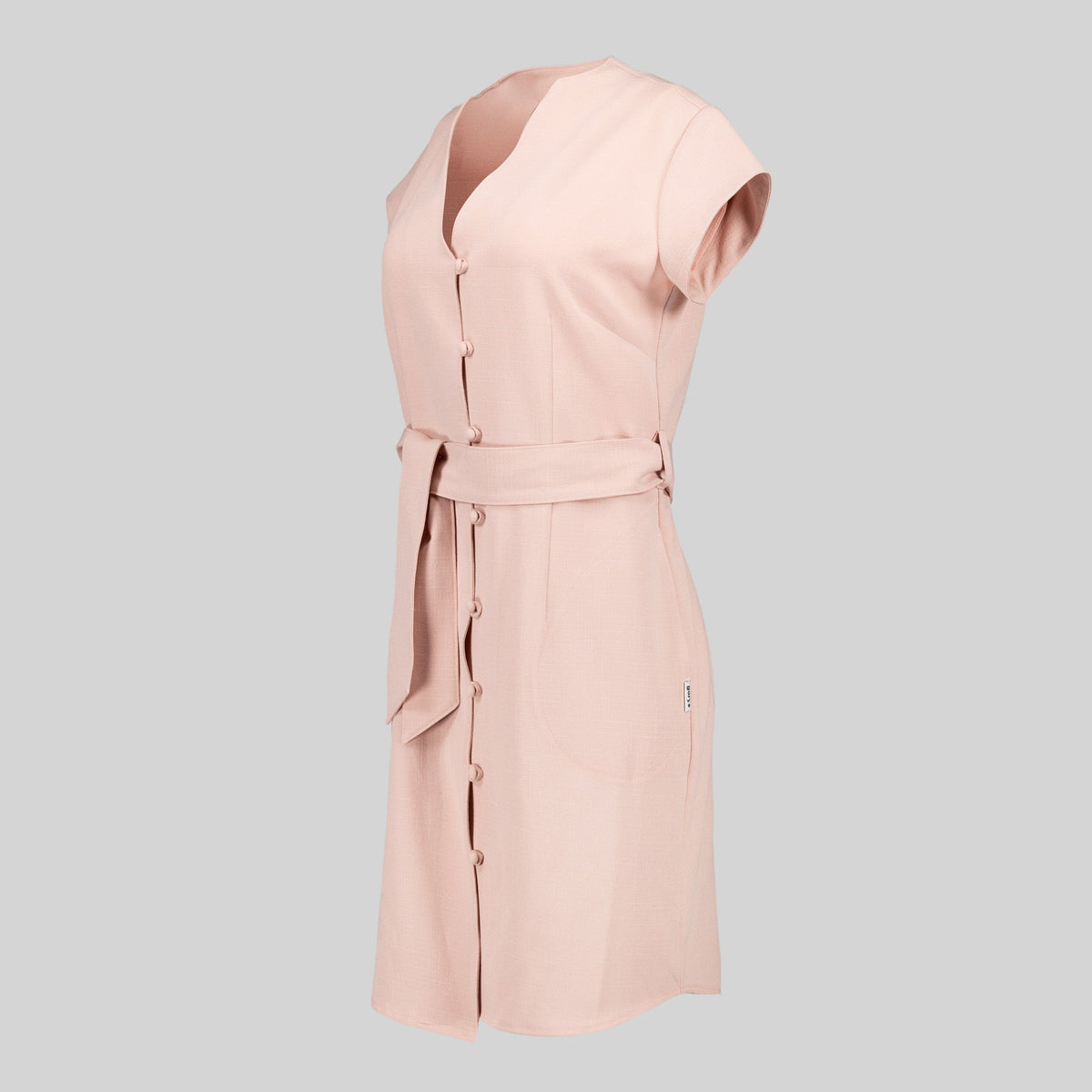 VESTIDO BOTON FORRADO VIVAZ X.LINEN