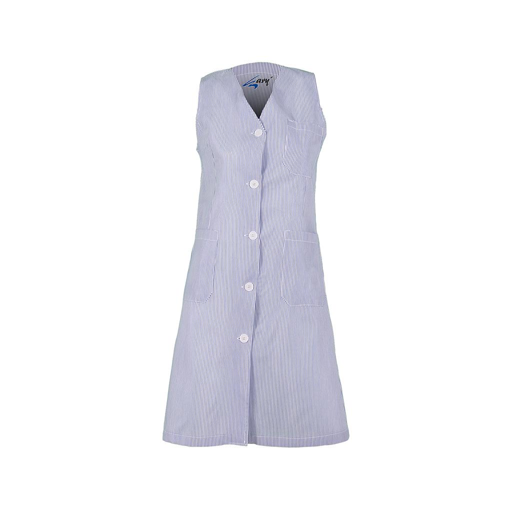 MUJER C/PICO S/MANGA VICHY