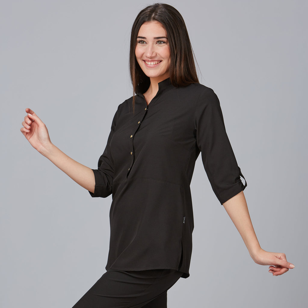 BLUSA MUJER CUELLO MAO VINCA