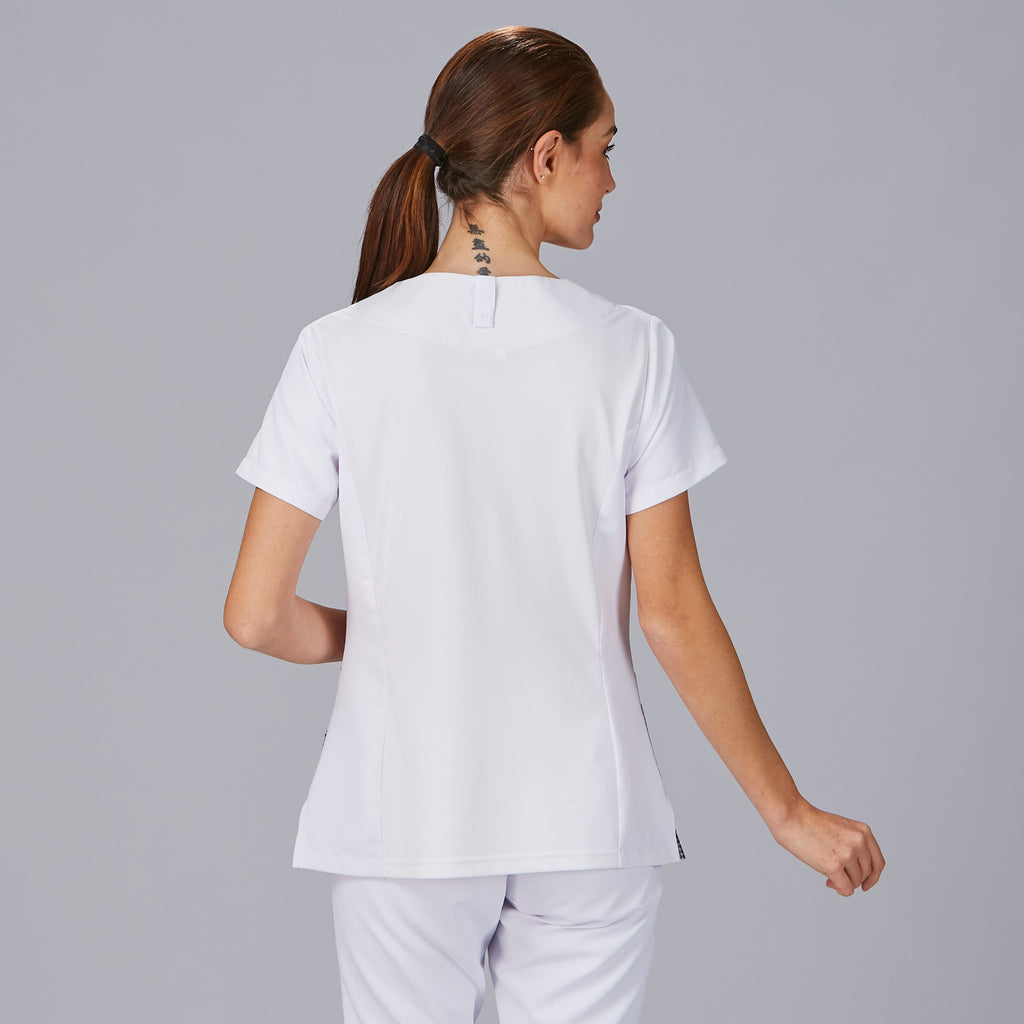 BLUSA MUJER CERRADA COMBI NAVAS