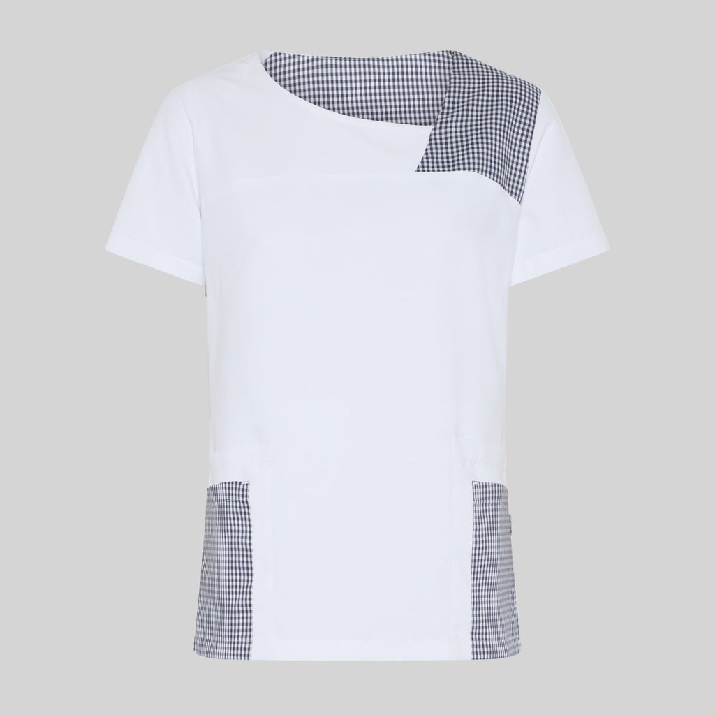 BLUSA MUJER CERRADA COMBI NAVAS